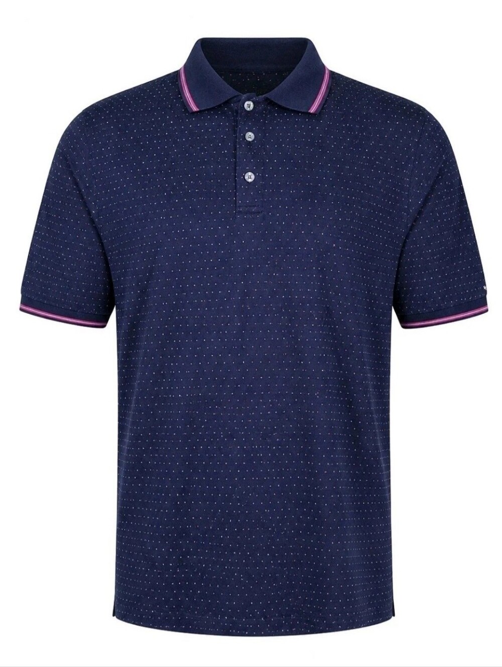 Lacoste Tour Polo Shirt Mens XL Navy Blue Polka Dot Alligator Crocodile Logo